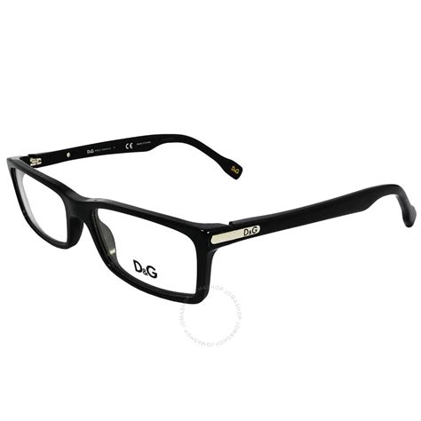 Dolce & Gabbana Transparent Rectangular Men's Eyeglasses